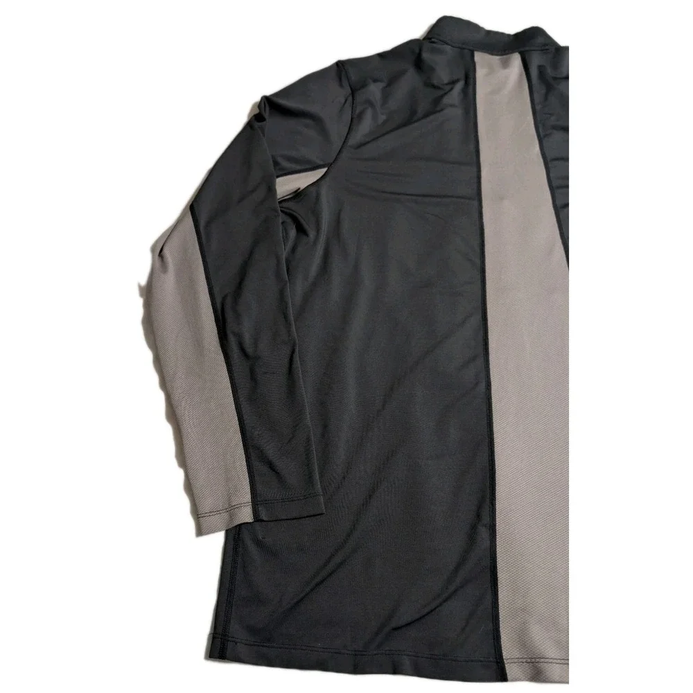 The North Face Mens XXL 1/4 Zip Performance Pullover Black‎ Gray Active